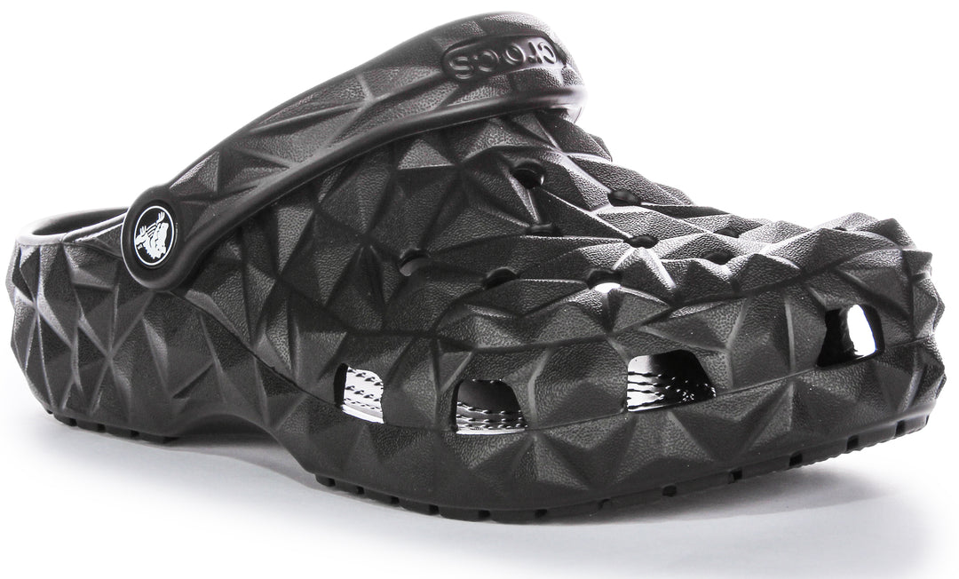 Crocs Classic Geometric Clog In Black