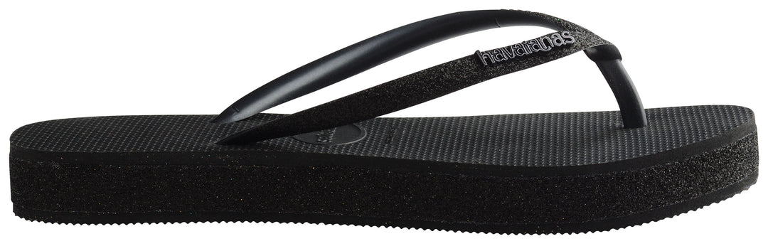 Havaianas Slim Flatform Sparkle In Black