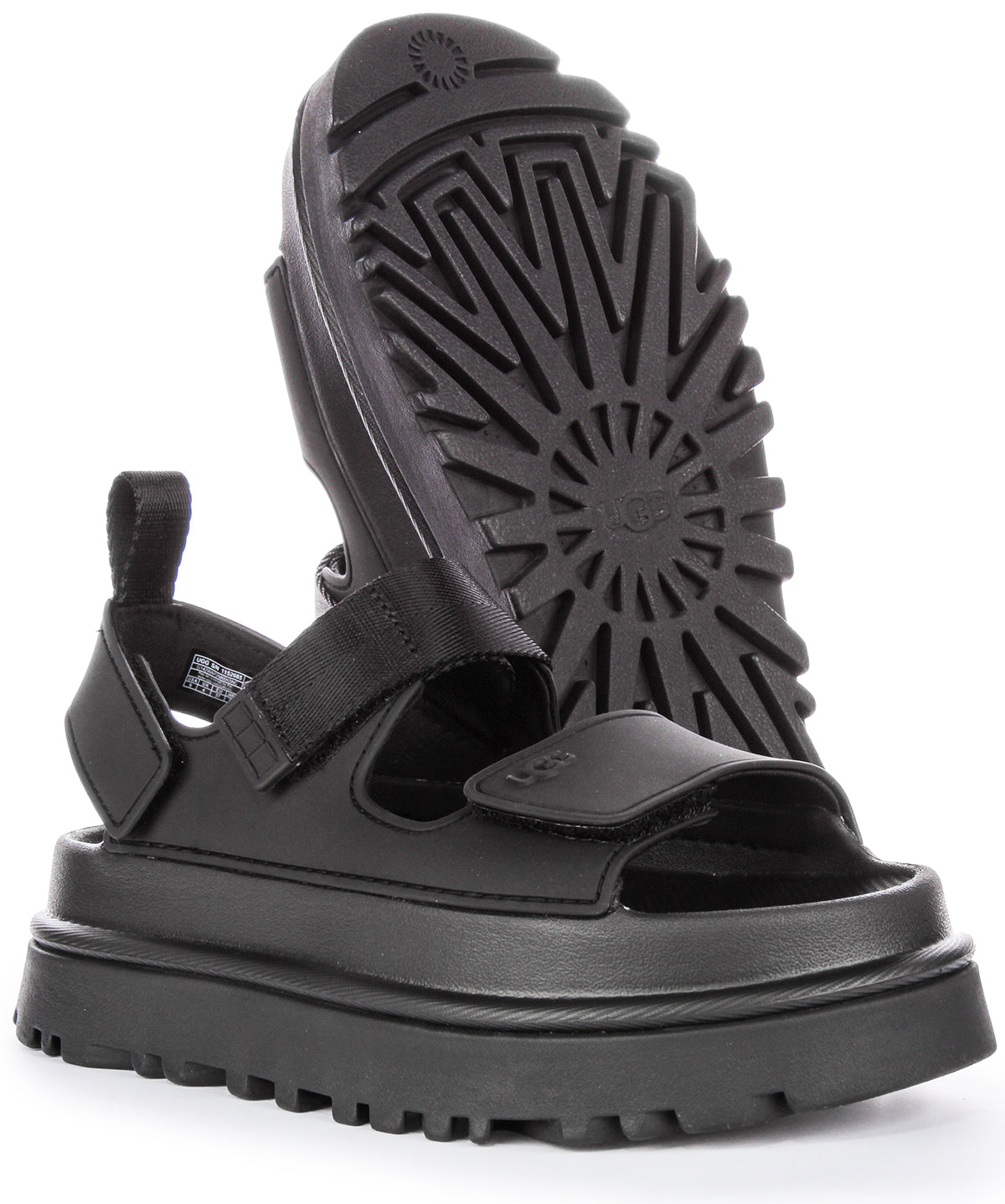 Ugg Australia Goldenglow In Black For Women | Platform Sandals