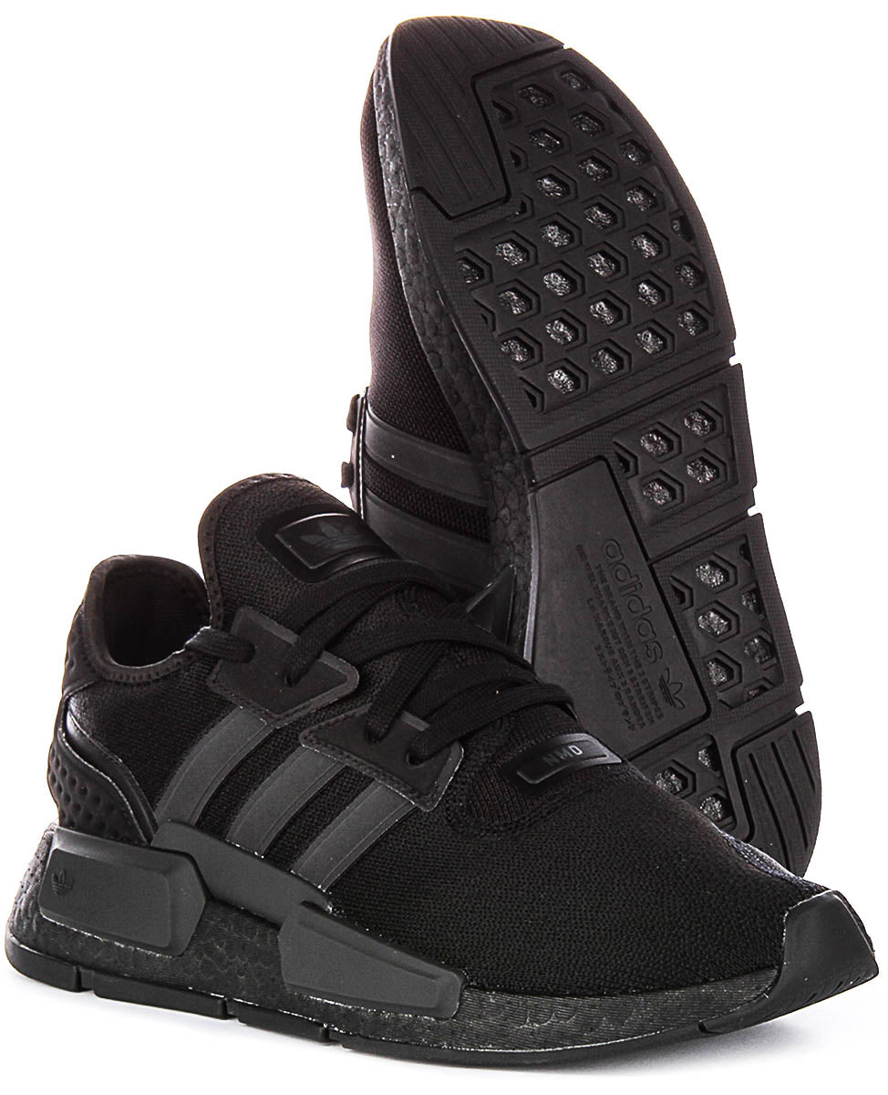 Adidas NMD_G1 Scarpe da Ginnastica in Mesh per Uomo con Telaio Morbido SNL negli Anni '80 in Nero