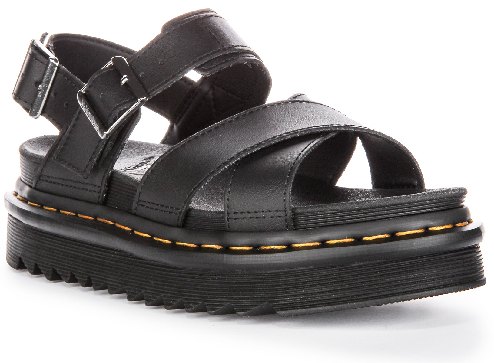 Dr Martens Voss II In Black For Women | Hydro Leather Strap