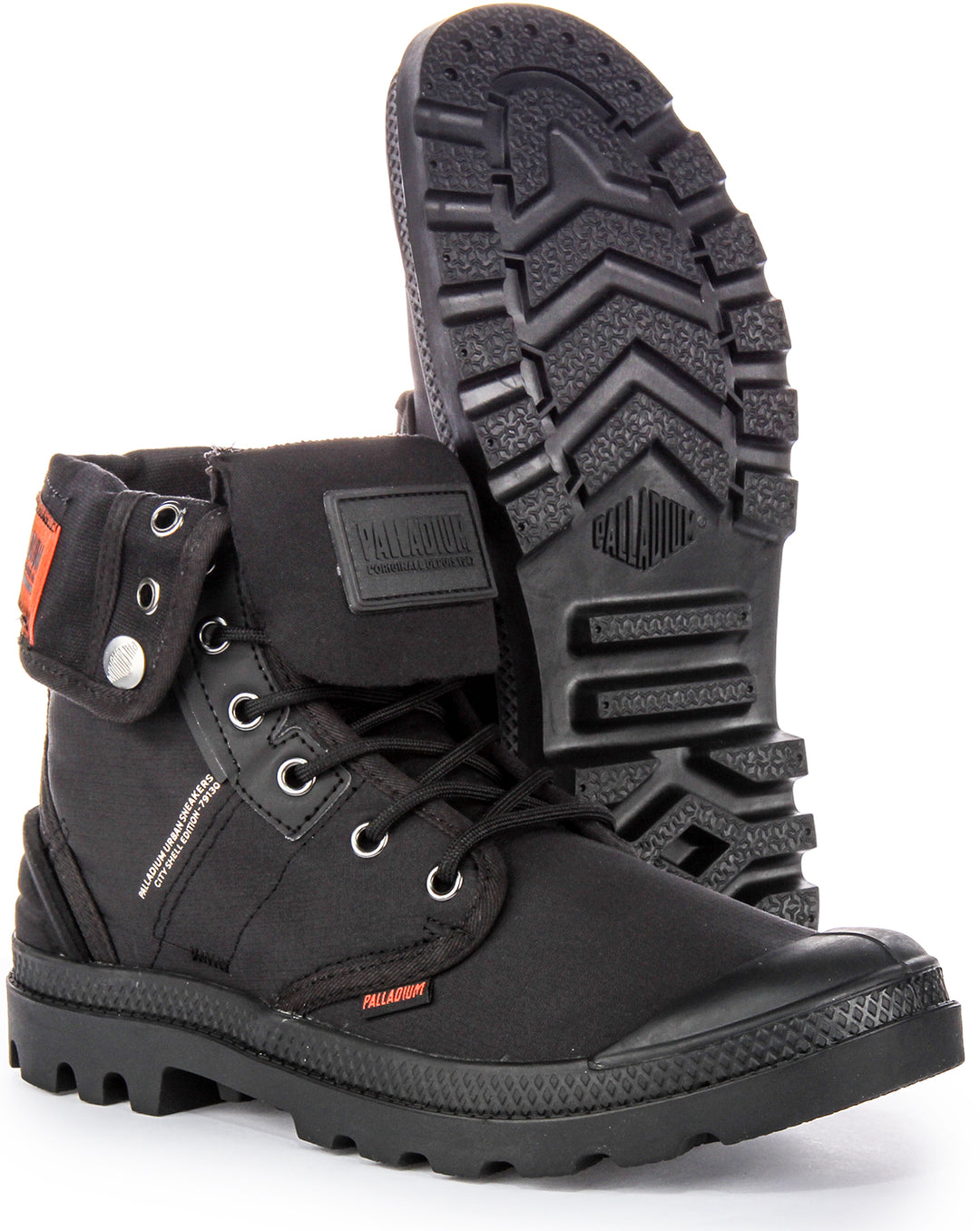 Botines de lona Palladium Baggy City Shelter en negro