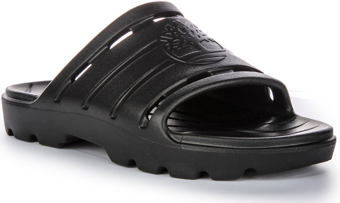 Timberland Get Outslide Sandalias de Goma de Una Pieza para Mujer en Negro