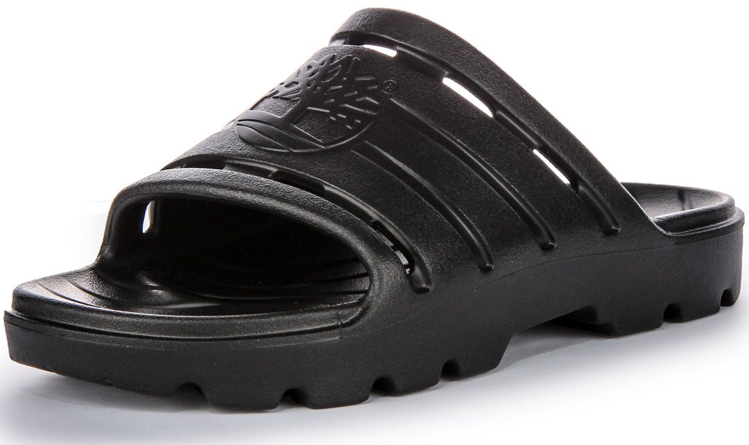 Timberland Get Outslide Sandalias de Goma de Una Pieza para Mujer en Negro