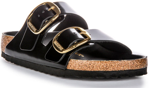 Birkenstock Arizona Big Buckle In Black For Regular Fit Sandals 4feetshoes