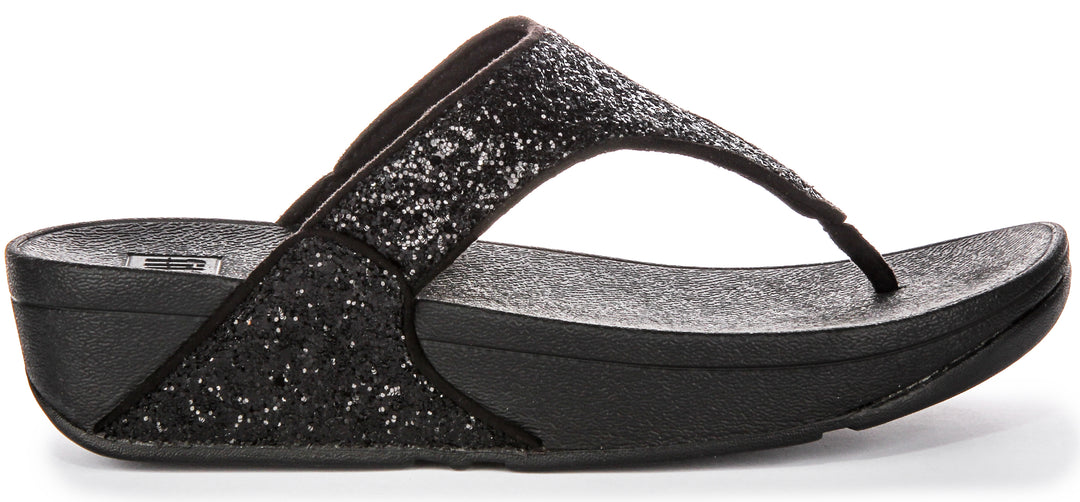 Fitflop Lulu Glitter In Black For Women