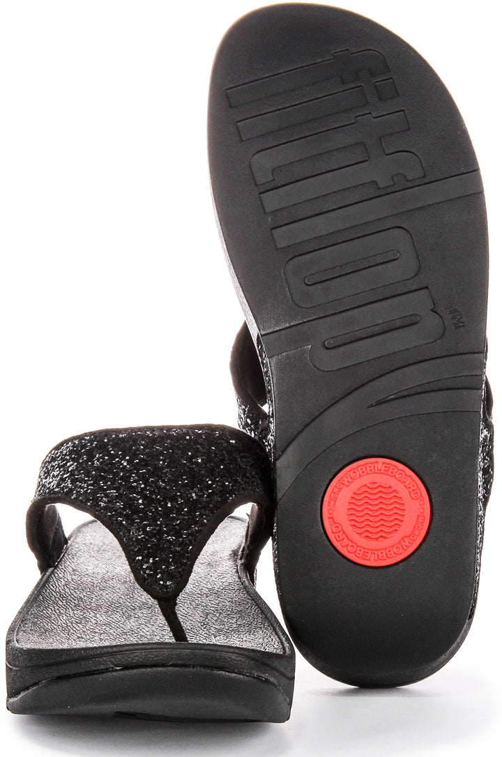 Fitflop Lulu Glitter In Black For Women