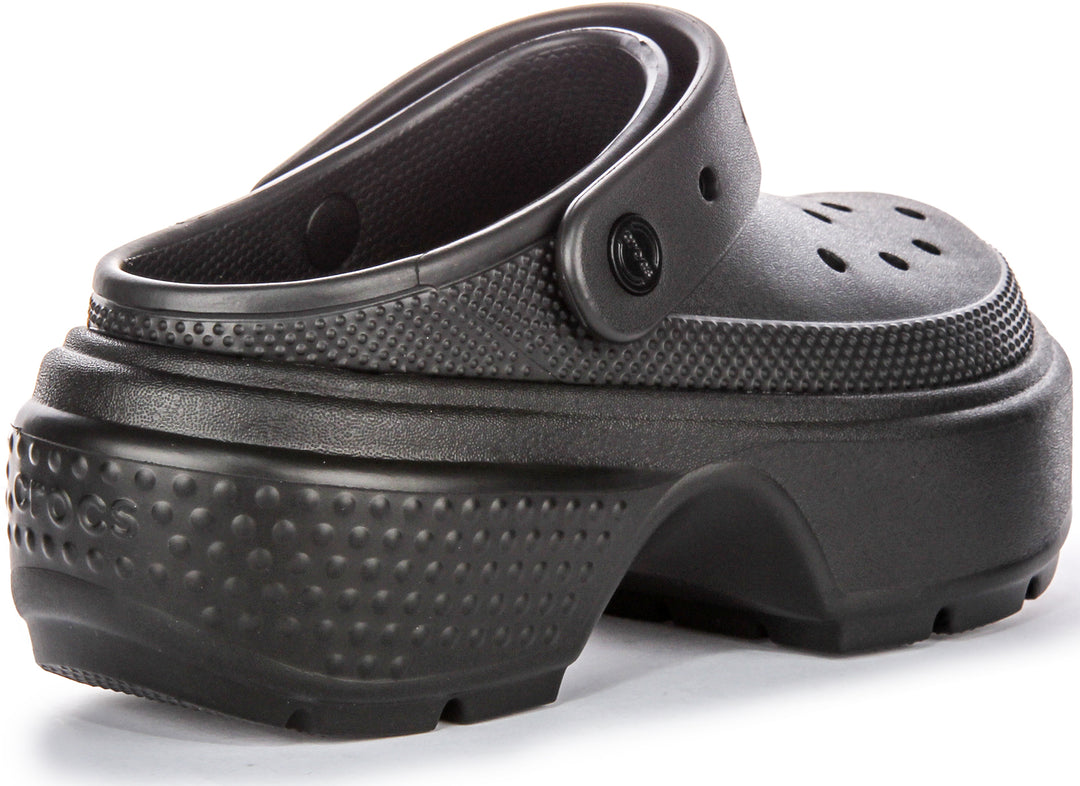 Crocs Stomp Clog Platform In Black