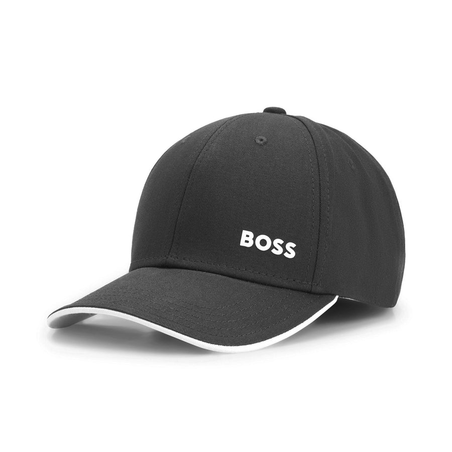 Boss Cap Bold Twill Verstellbare Baumwollkappen in Schwarz