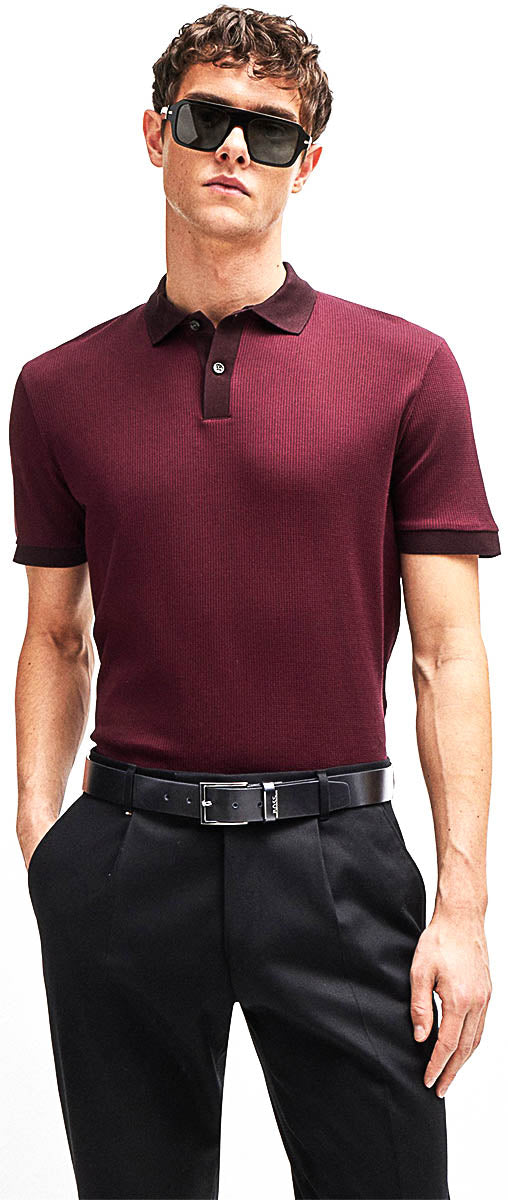 Boss Cole Ant 3.5 cm Width Belt In Black