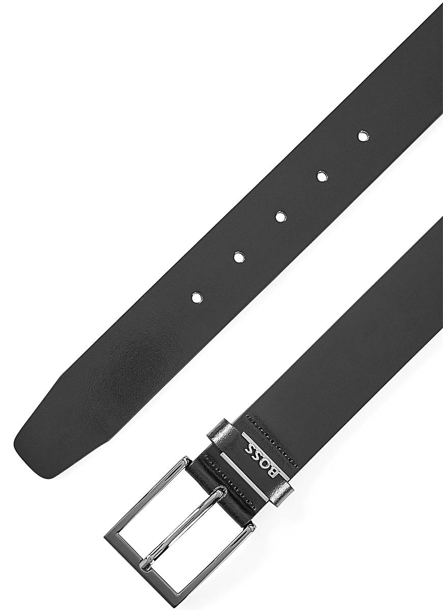 Boss Cole Ant 3.5 cm Width Belt In Black