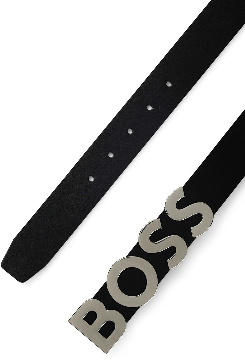 Boss Bold Logo Belt Size 35 cm In Black For Men