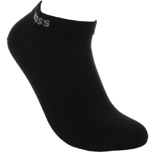 Boss 2P AS VI Bambus Druckfreie Verbundzehen Herren Baumwollsocken in Schwarz
