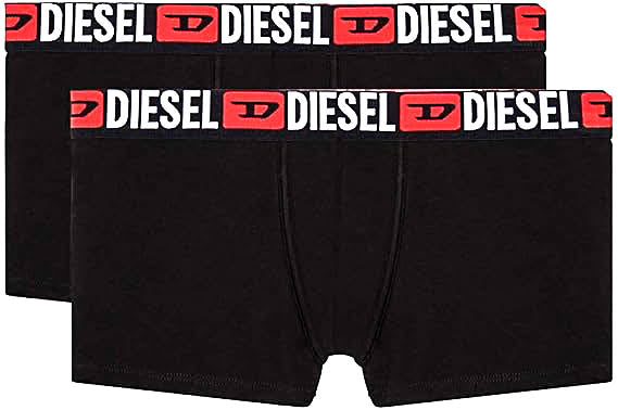 Diesel Umbx Damient 2 Pares de Bóxers en Negro para Hombre