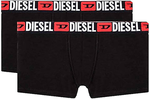 Diesel Umbx Damient 2 Pair Boxer Shorts In Black For Men