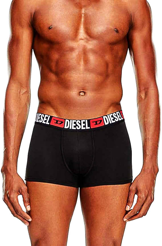 Diesel Umbx Damient 2 Pares de Bóxers en Negro para Hombre