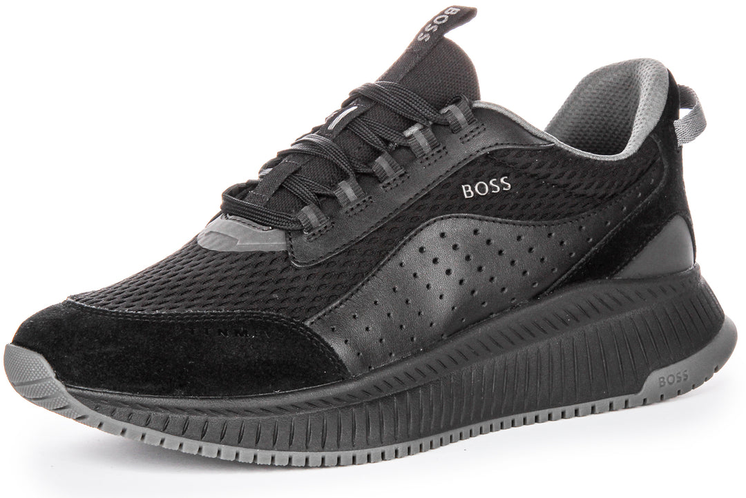 Boss Ttnm Evo Runner In Black For Men