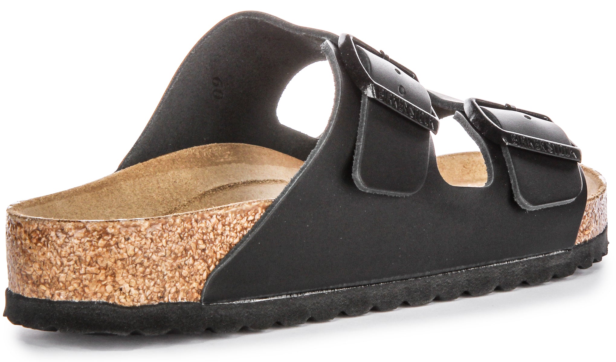 Birkenstock Arizona Nl In Black | Two Strap Regular Fit Leather Birkenstock Arizona Nl In Black | Two Strap Regular Fit Leather