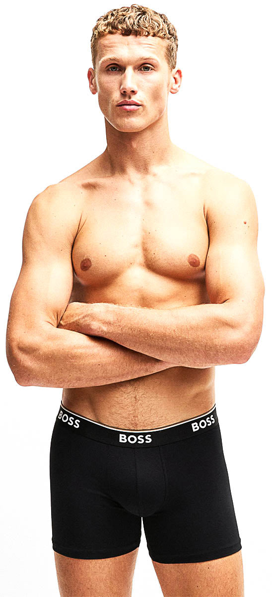 Boss Boxer 3 Pack Power Boxers In Black