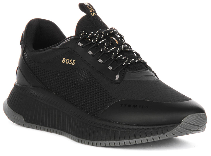 Boss Ttnm Evo Runner In Black For Men