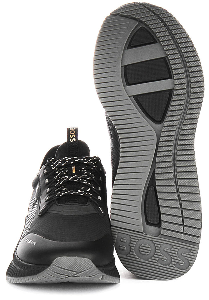 Boss Ttnm Evo Runner In Black For Men