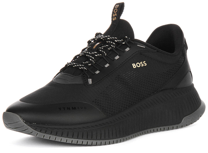 Boss Ttnm Evo Runner In Black For Men