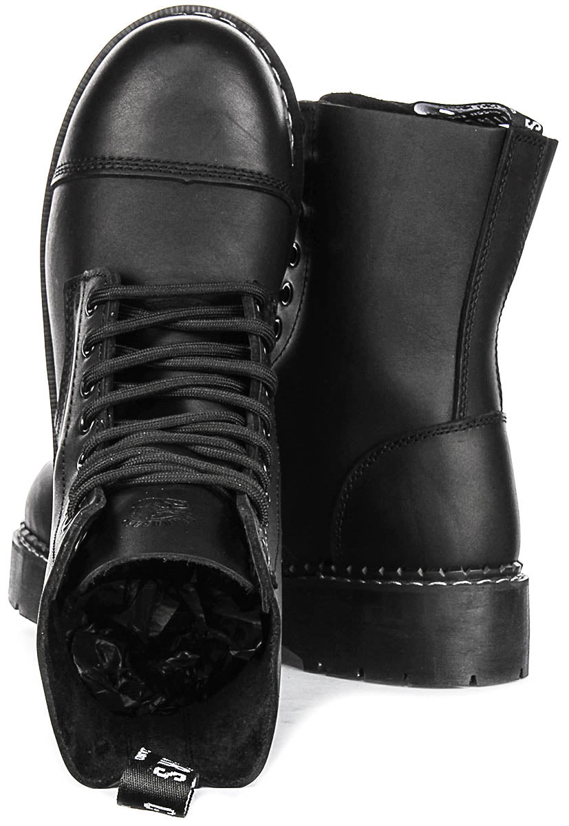 Botas De Seguridad Derby Para Hombre Bulldog Negro ACS Con Punta De Acero Botas De Seguridad Derby Para Hombre Bulldog Negro ACS Con Punta De Acero