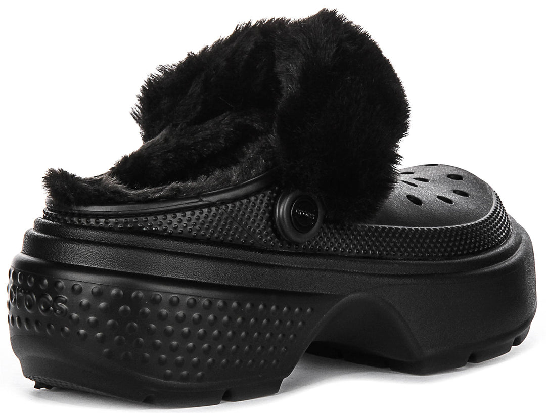 Crocs Stomp Lined Clog In Black