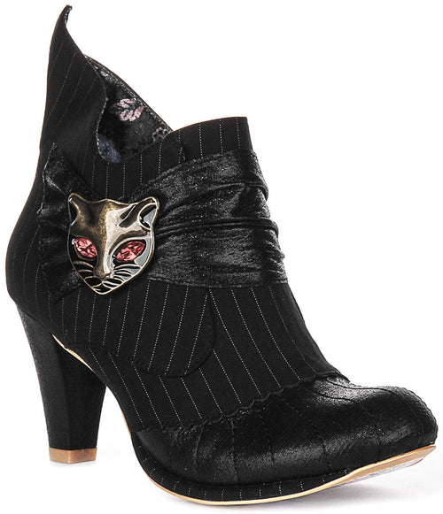 Irregular Choice Miaow In Black For Women