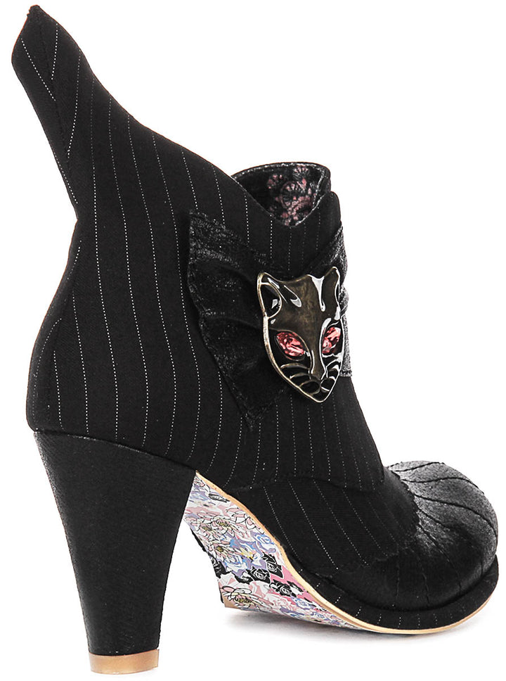 Irregular Choice Miaow In Black For Women