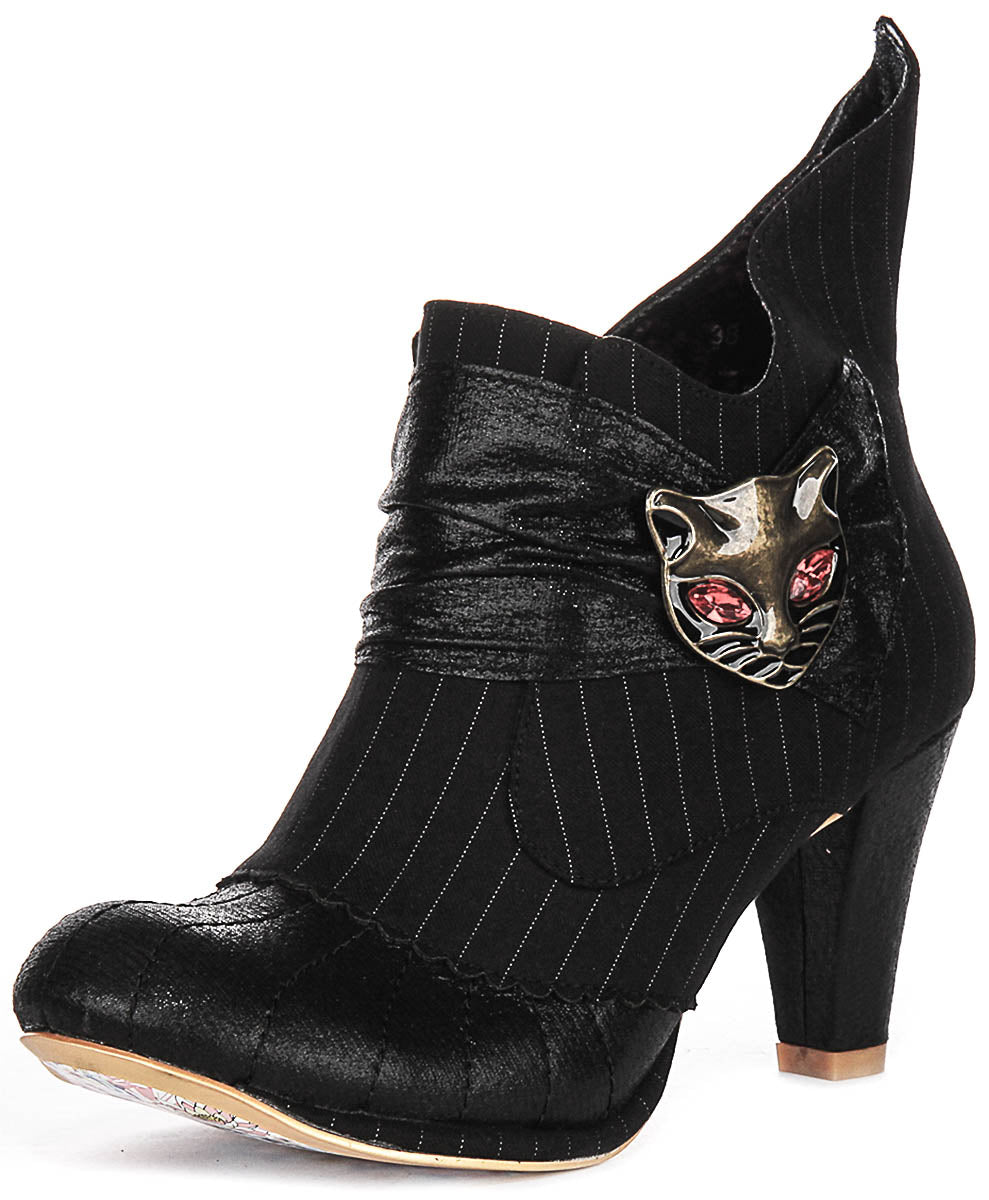 Irregular Choice Miaow In Black For Women