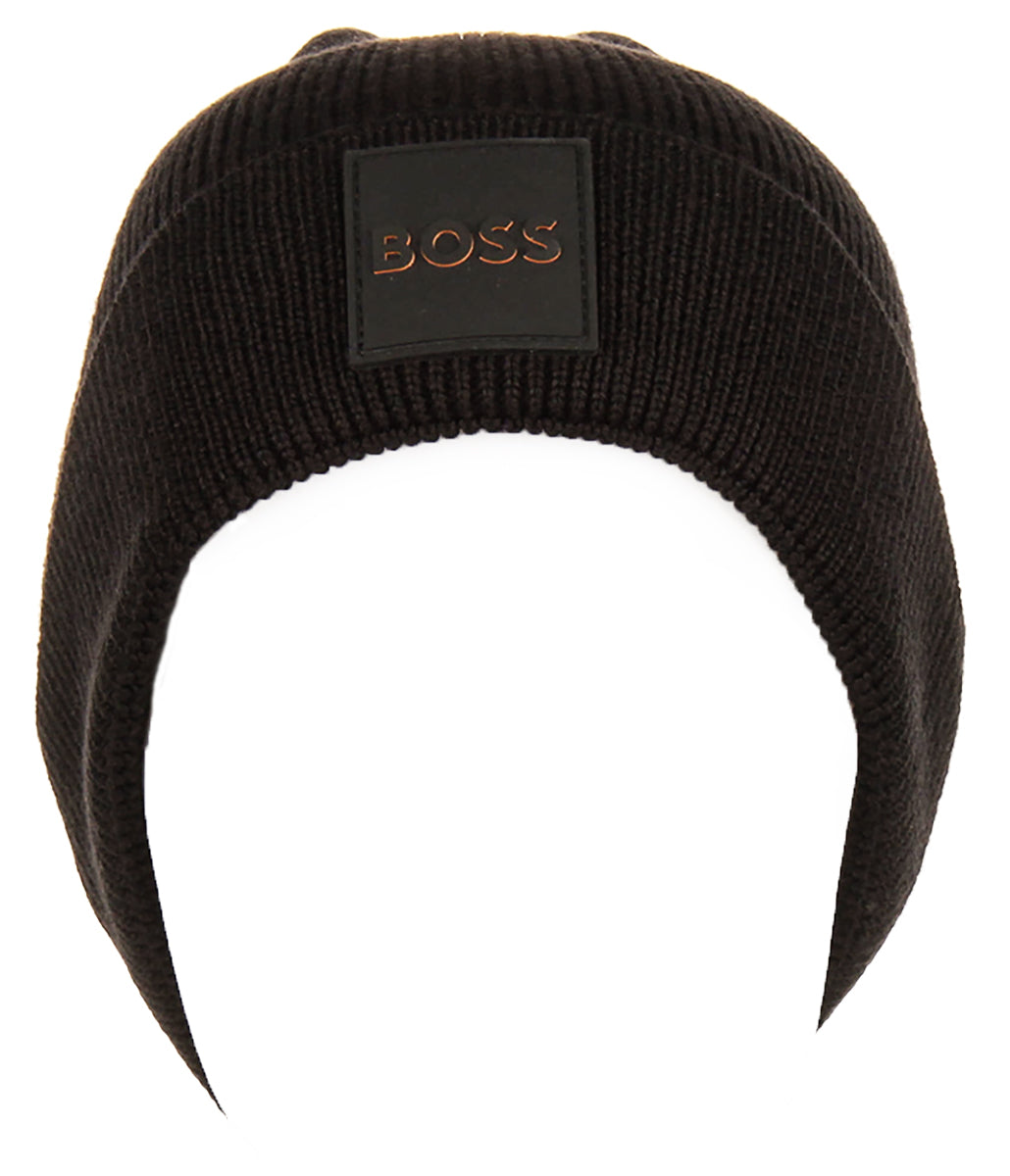 Boss Foxxy R In Black Orange Beanie