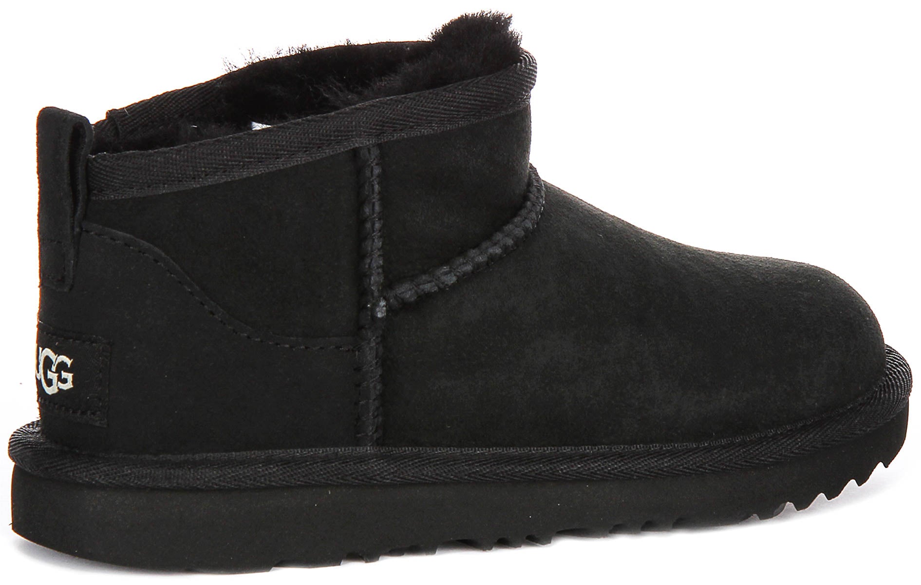 Ugg Australia Classic Ultra Mini In Black For Kids | Size UK 12