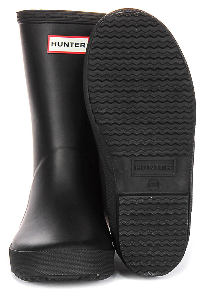 Hunter Kids First Boot In Black For Infants