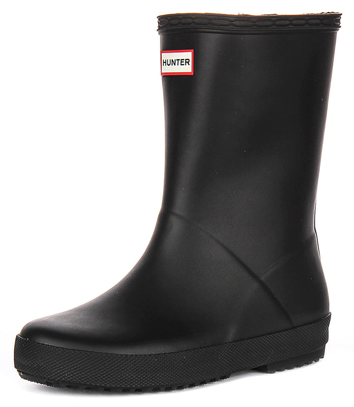 Hunter Kids First Boot In Black For Infants