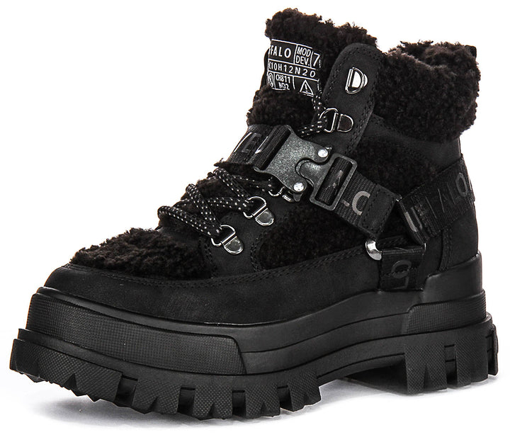 Buffalo Aspha Com1 Warm In Black For Women