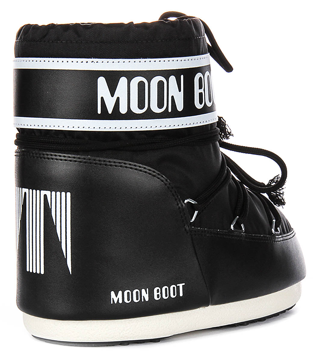 Moon Boot Icon Low Nylon In Black For Women