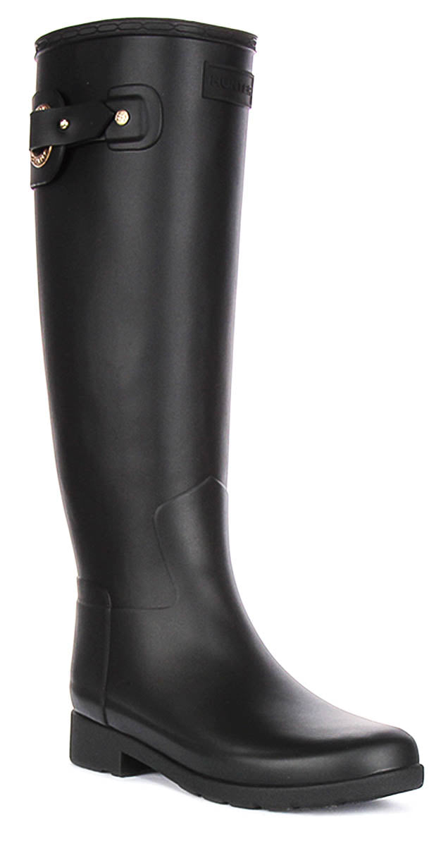 Hunter W Refined Tall Eyelet In Black For Women