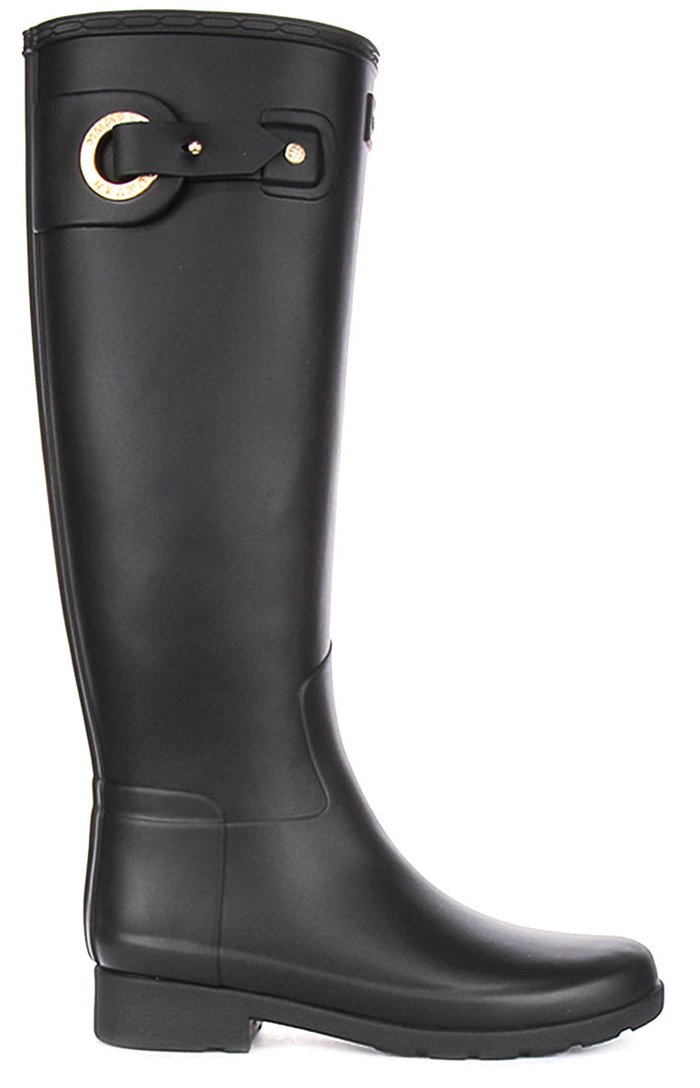 Hunter W Refined Tall Eyelet In Black For Women