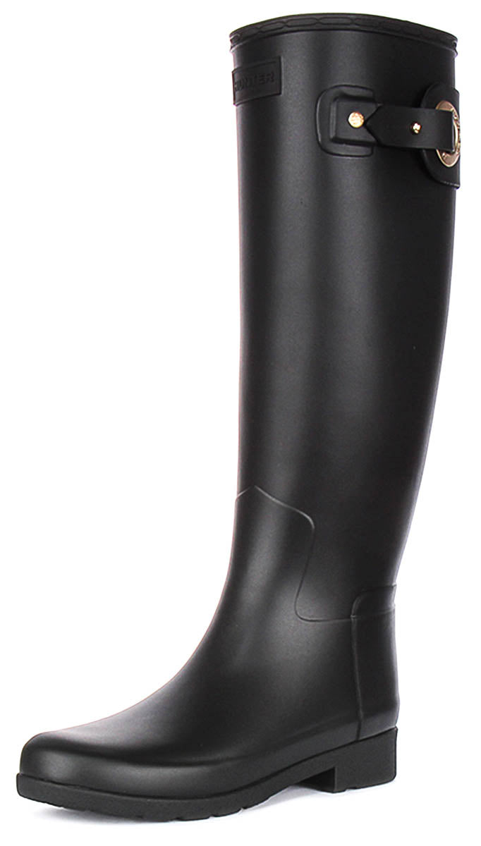 Hunter W Refined Tall Eyelet In Black For Women