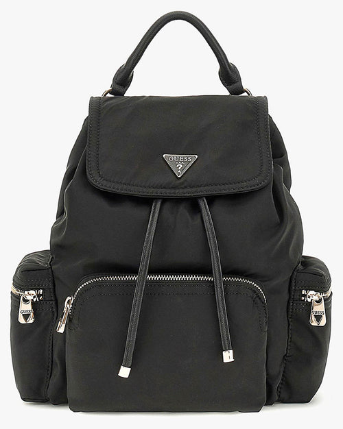 Womens Guess Eco Gemma Black Backpack