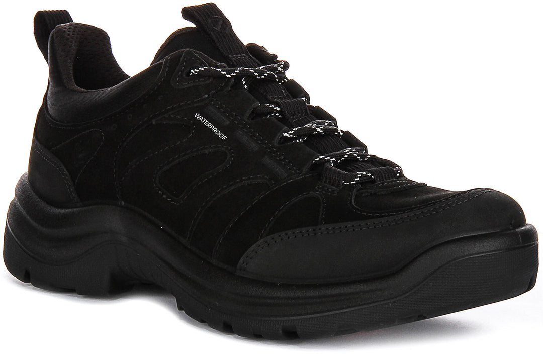 Ecco Offroad In Black For Women Waterproof Outdoor Nubuck Shoes