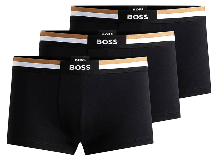 Boss Trunk 3 Pack Boxers Motion In Black For Men