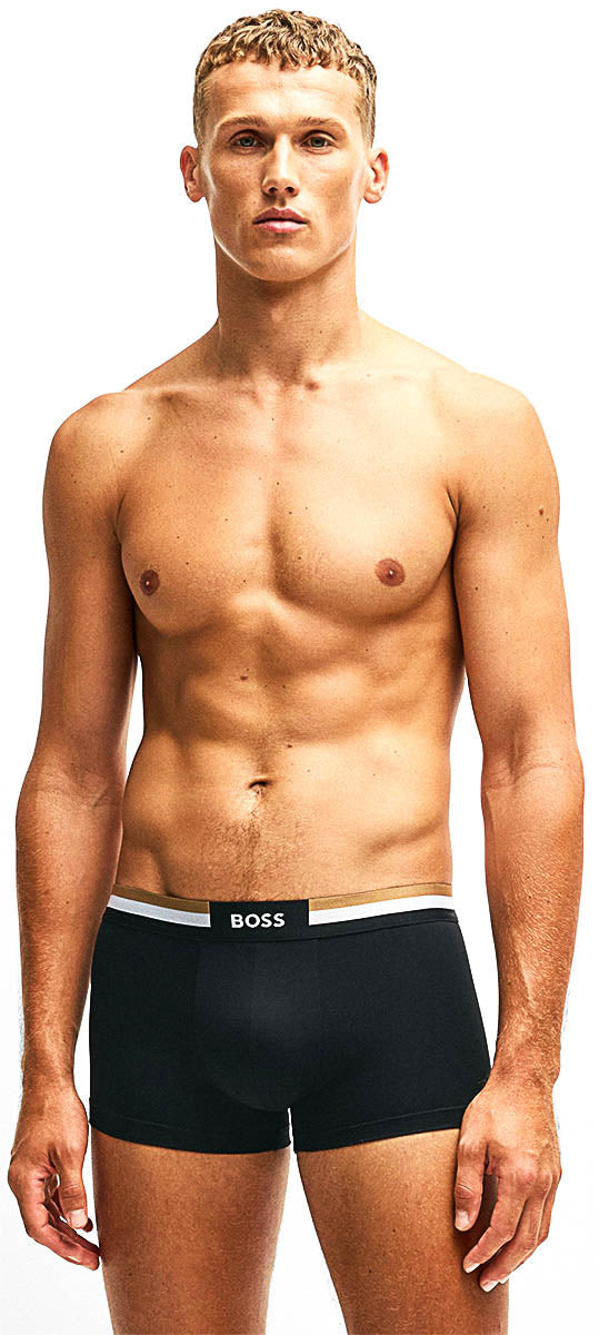 Boss Trunk 3 Pack Boxers Motion In Black For Men
