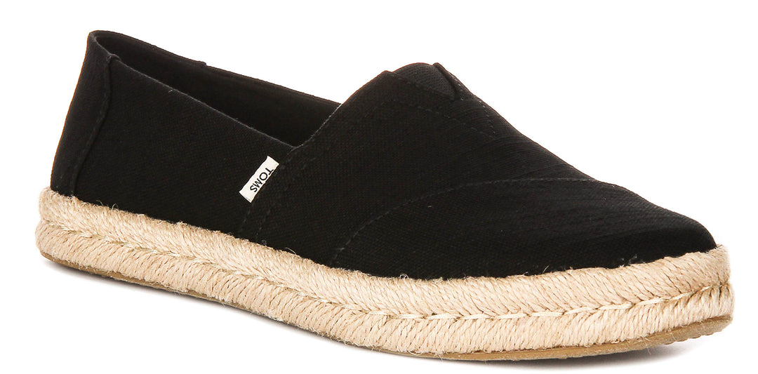 Toms Alpargata Rope 2.0 In Black For Women