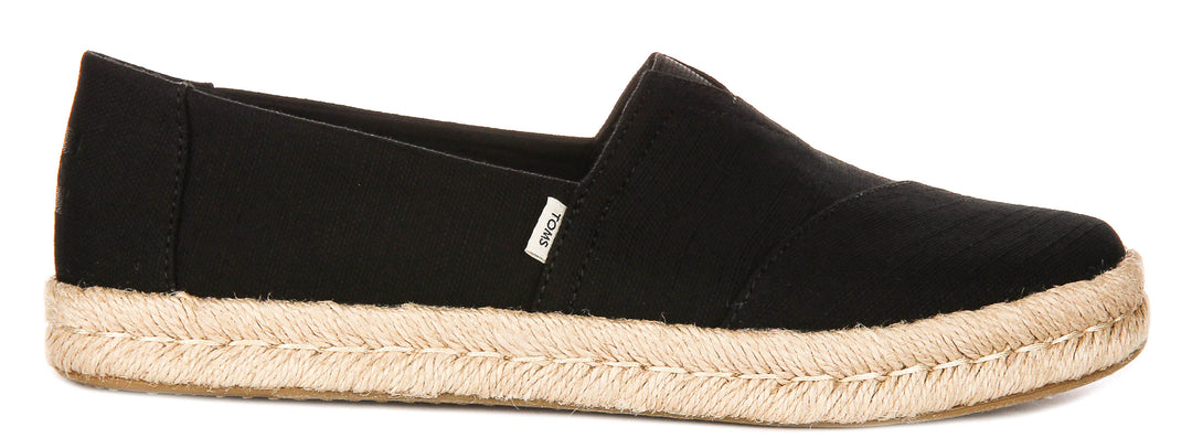 Toms Alpargata Rope 2.0 In Black For Women