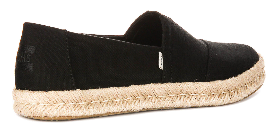 Toms Alpargata Rope 2.0 In Black For Women
