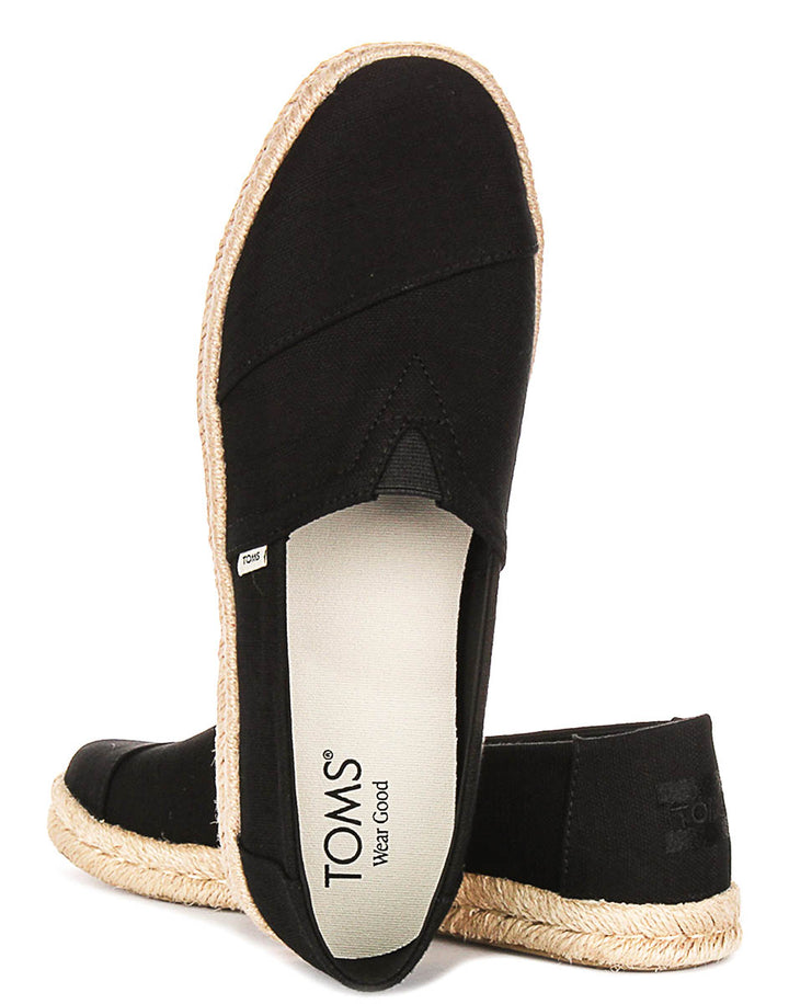 Toms Alpargata Rope 2.0 In Black For Women