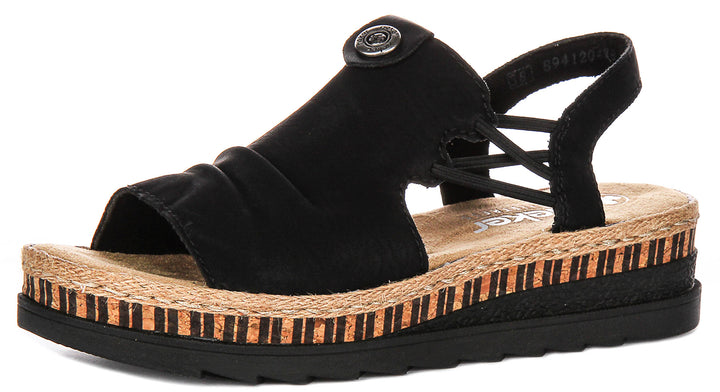 Rieker V7972-00 In Black For Women