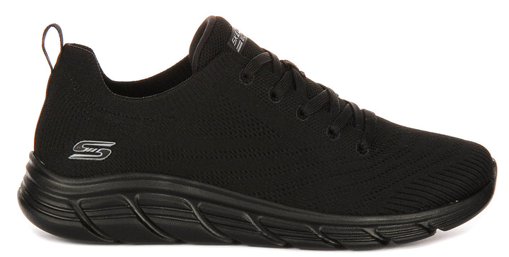 Skechers Bobs Sport Flex In Black For Women